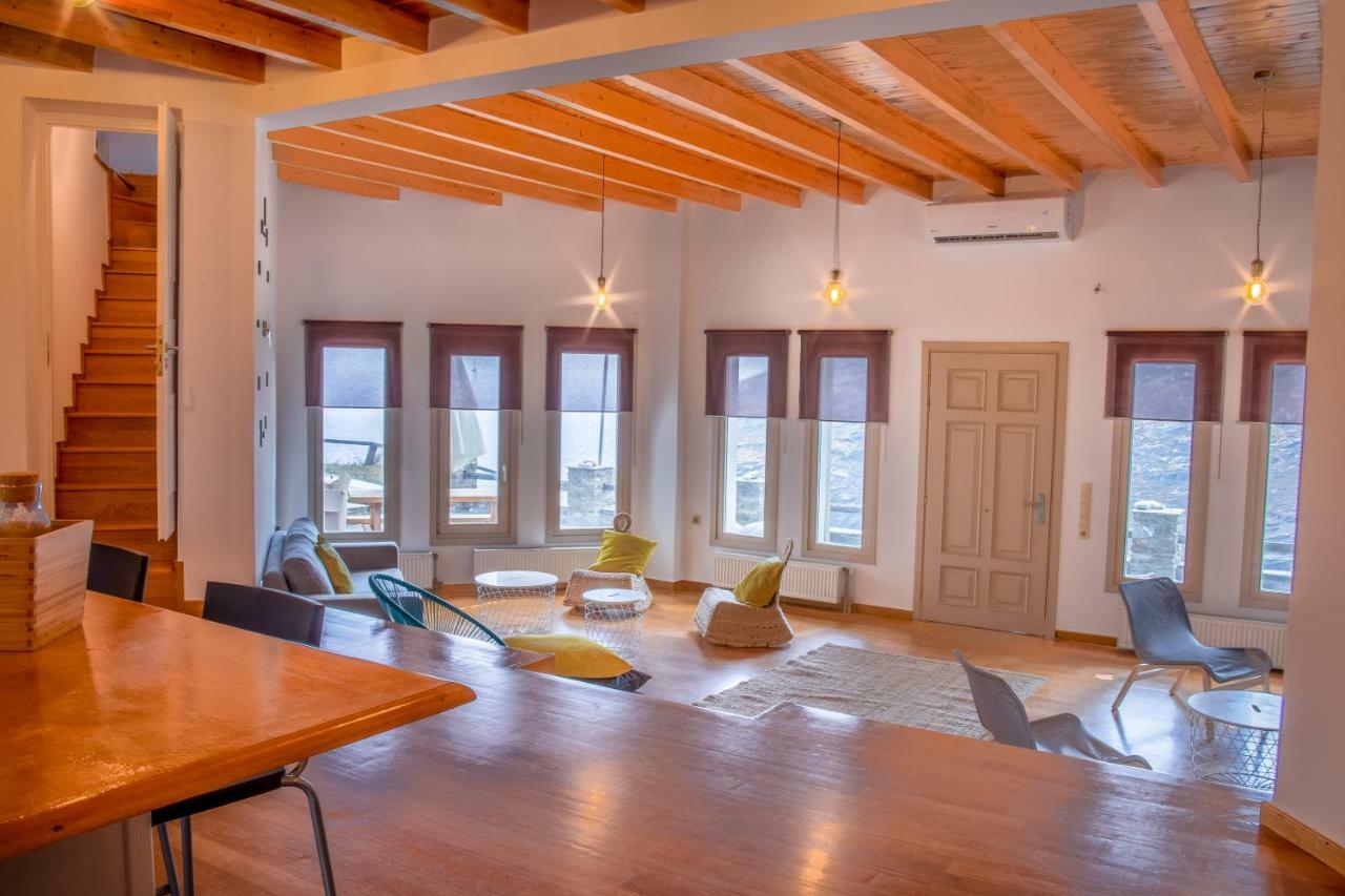 Anastasis Luxury Villa Andros With Heated Pool Sineti Экстерьер фото