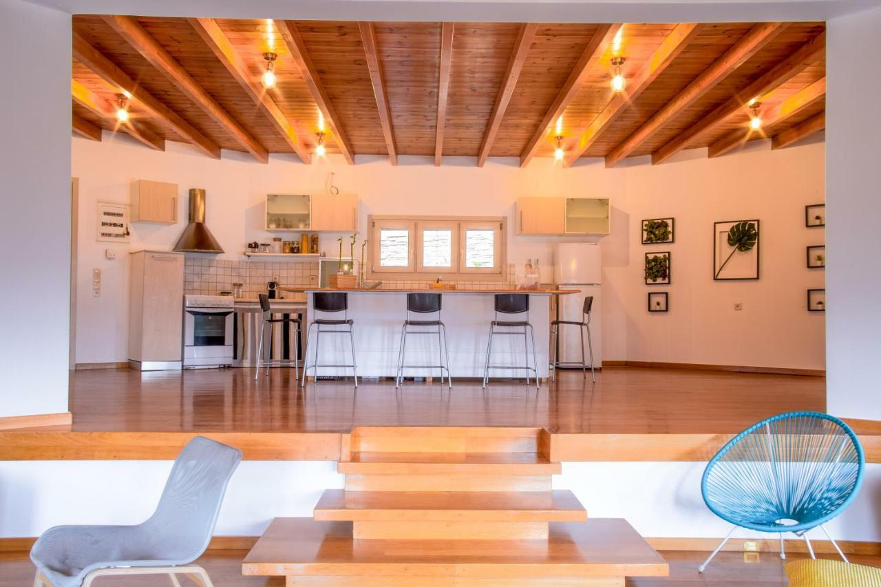 Anastasis Luxury Villa Andros With Heated Pool Sineti Экстерьер фото