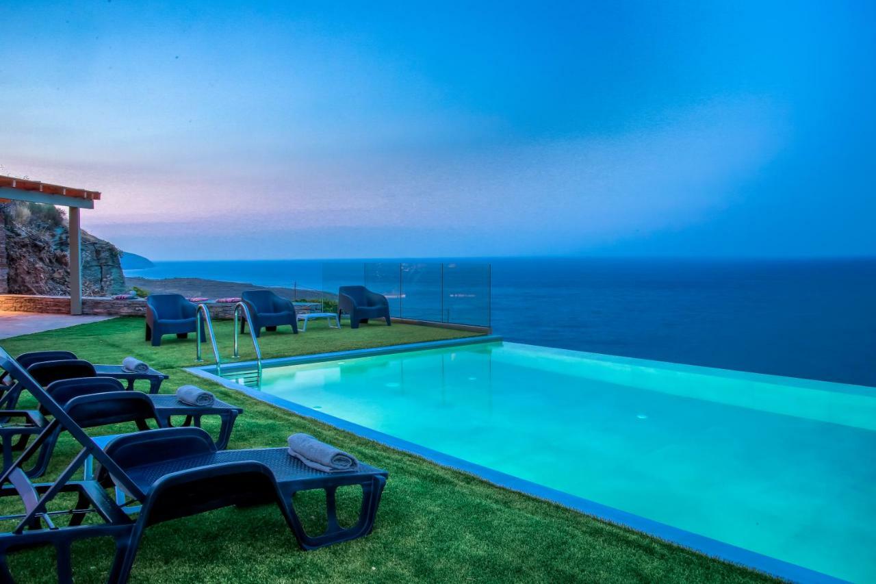 Anastasis Luxury Villa Andros With Heated Pool Sineti Экстерьер фото