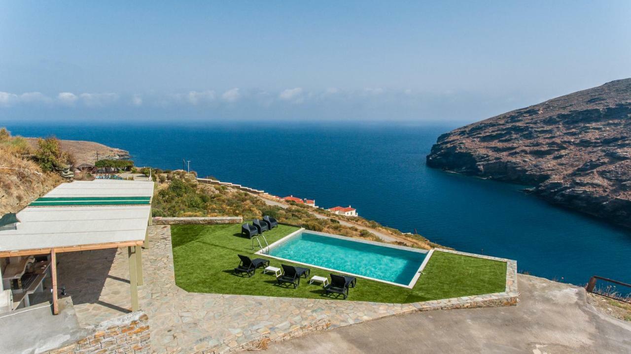 Anastasis Luxury Villa Andros With Heated Pool Sineti Экстерьер фото
